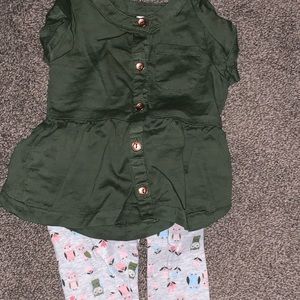 Baby girl Carters outfit 9m EUC